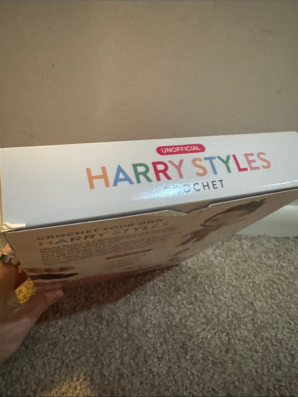 Harry Styles Crochet Kit - Pink, Red, Cream & Brown - Picture 4 of 5